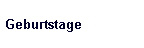 Geburtstage